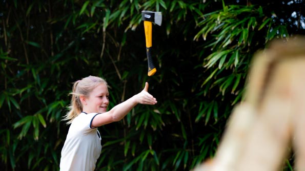 Axe Throwing at Adrenalin Quarry